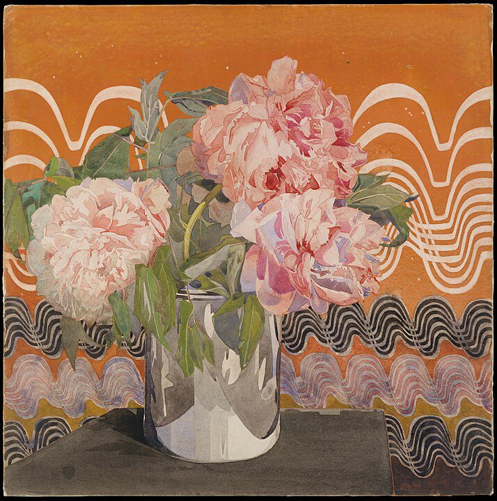 "Peonies," by Charles Rennie Mackintosh.