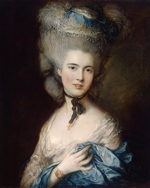 "Portrait Of A Lady In Blue," by Thomas Gainsborough.