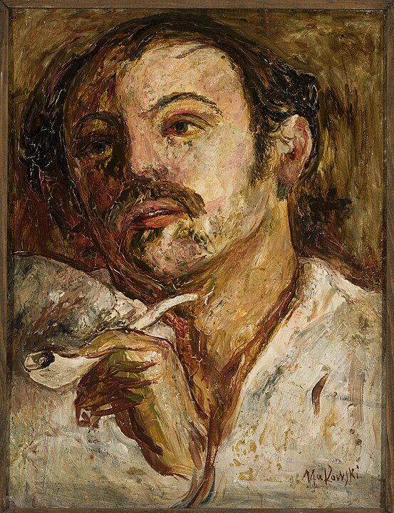 "Portrait Of A Man With A Smoking Pipe," by Tadeusz Makowski.