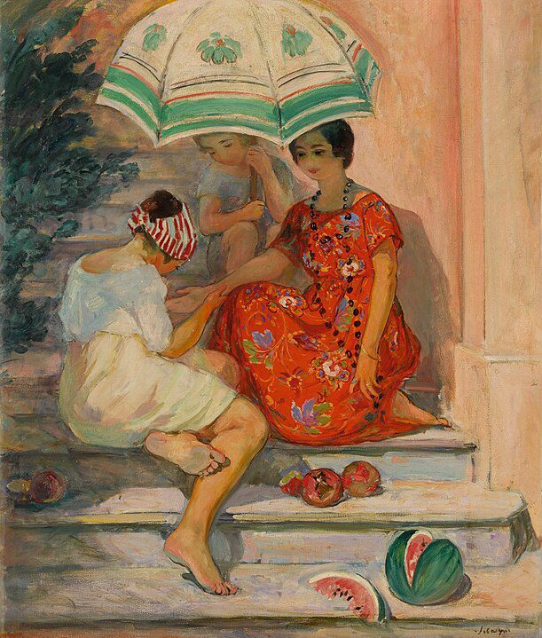 "Sainte Maxime La Diseuse De Bonne Aventure," by Henri Lebasque.