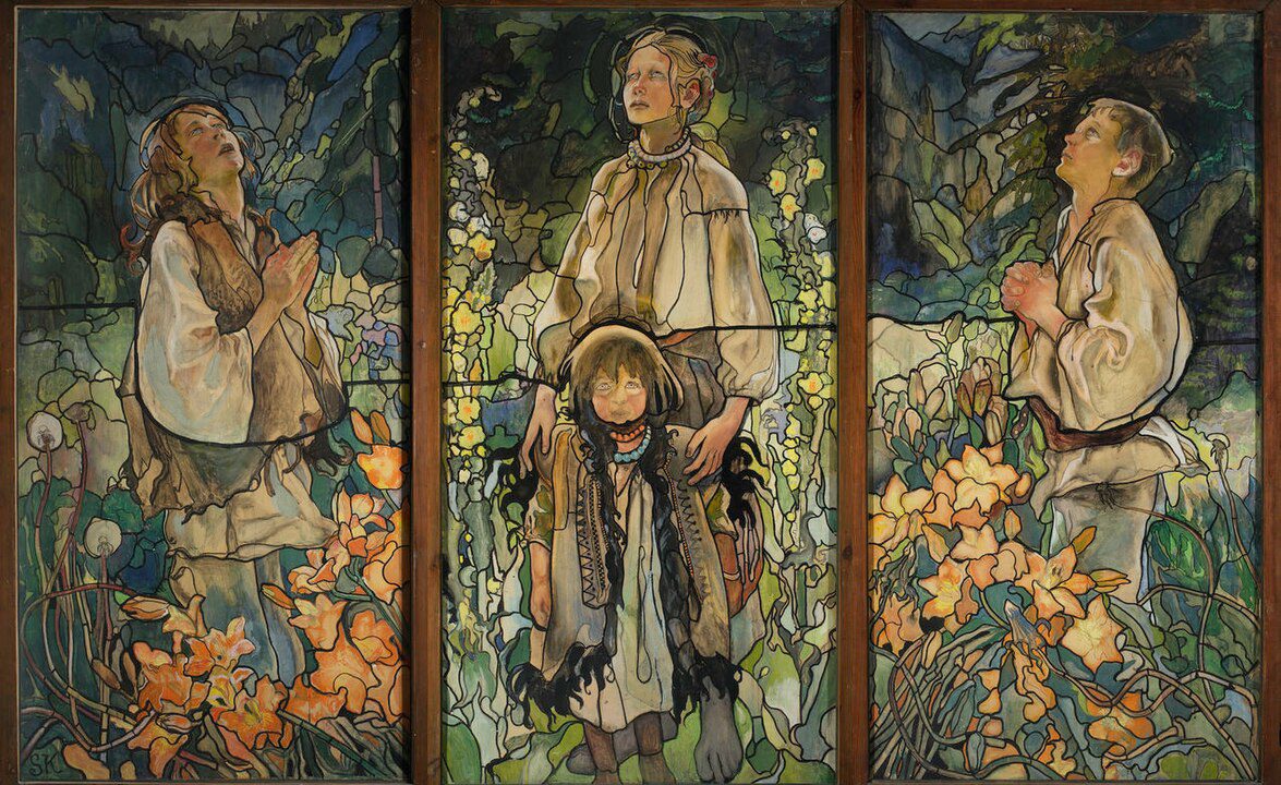 "Spring Triptych," by Kazimierz Sichulski.