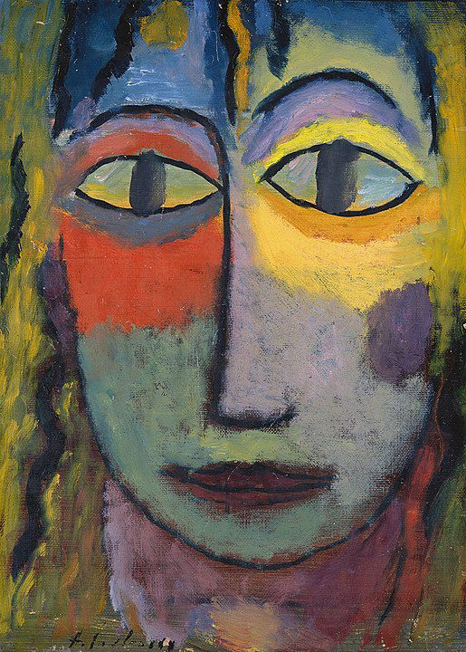 "Tete De Femme Meduse Lumiere Et Ombre," by Alexej Von Jawlensky.