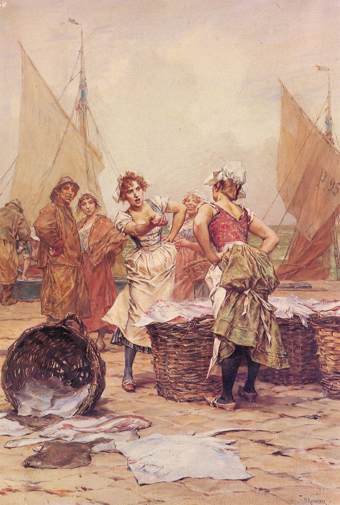 "The Fishwives," by Frederk Hendrik Kaemmerer.