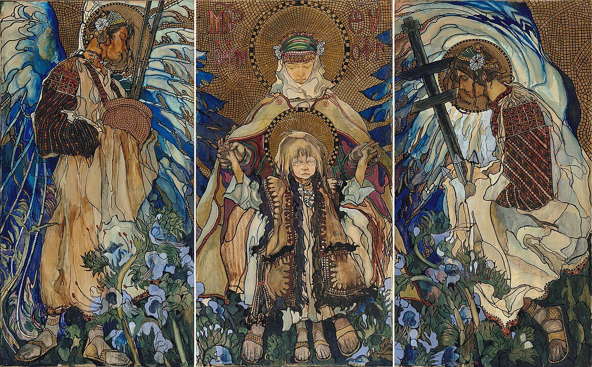 "The Hutsul Madonna Triptych," by Kazimierz Sichulski.