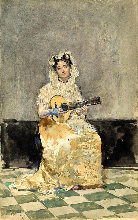 "The Mandolin Player," by María Fortuny.