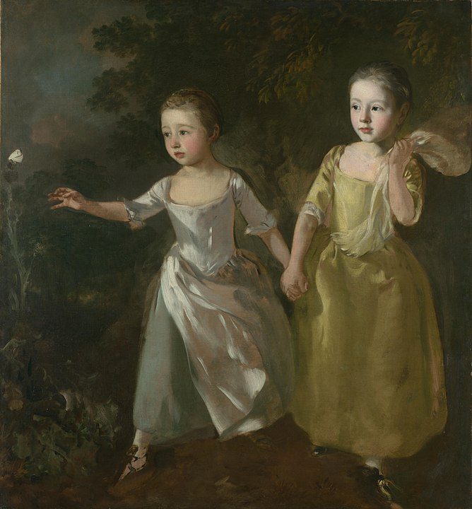 "The Painter's Daughters Chasing A Butterfly," by Thomas Gainsborough.