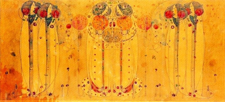 "The Wassail," by Charles Rennie Mackintosh.