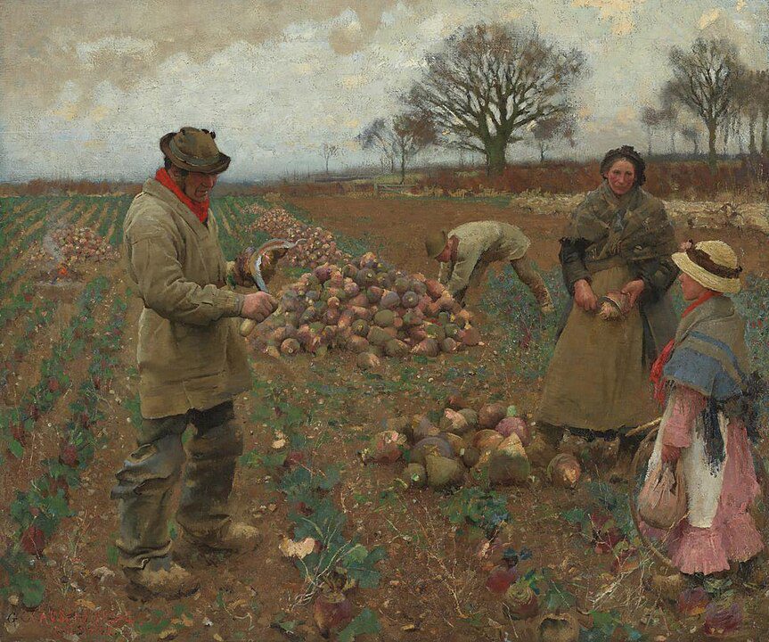 "Winter Work," by George Clausen.