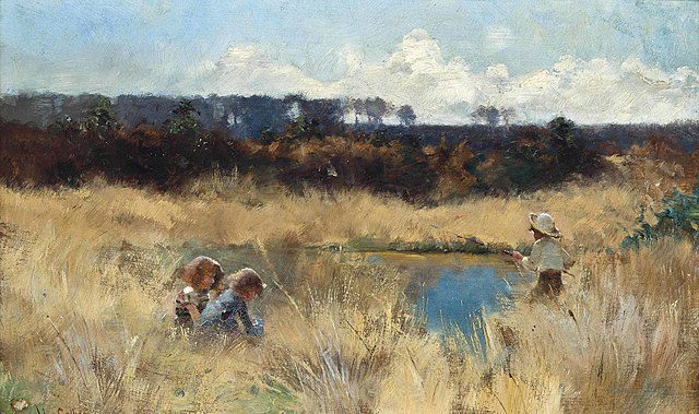 "An Afternoon At The Pond," by Hector Caffieri.