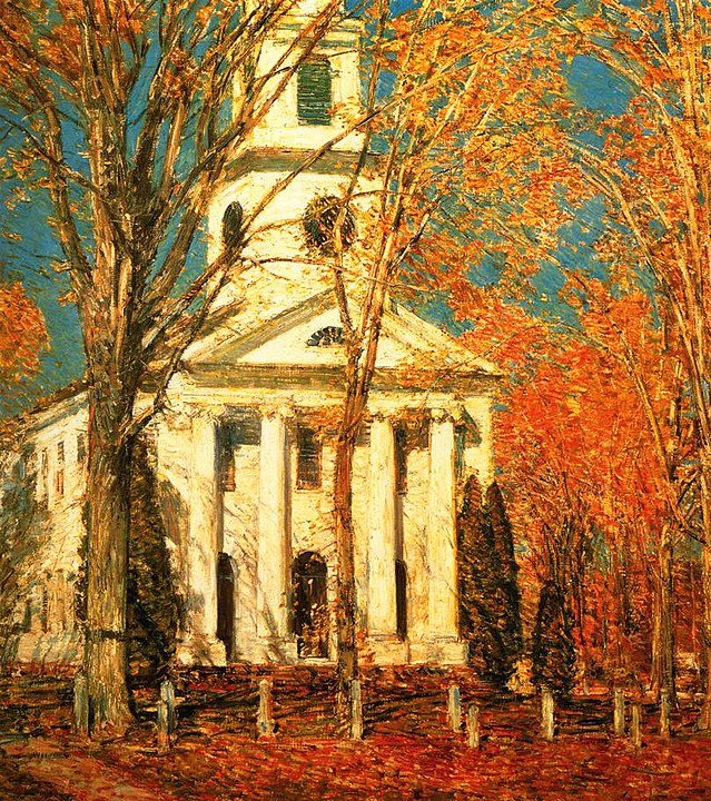 "Church At Old Lyme," by Frederick Childe Hassam.