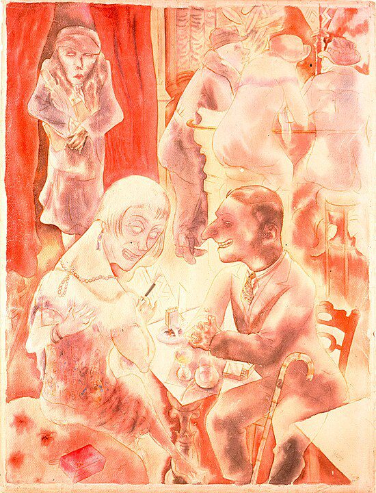 "Conversation," by George Grosz.