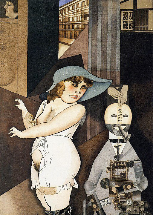 "Daum Marries Her Pedantic Automaton George In May 1920, John Heartfield Is Very Glad Of it," by George Grosz.