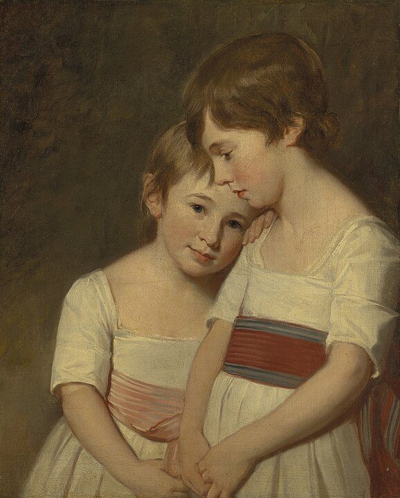 "Double Portrait Of Two Siblings," by George Romney.