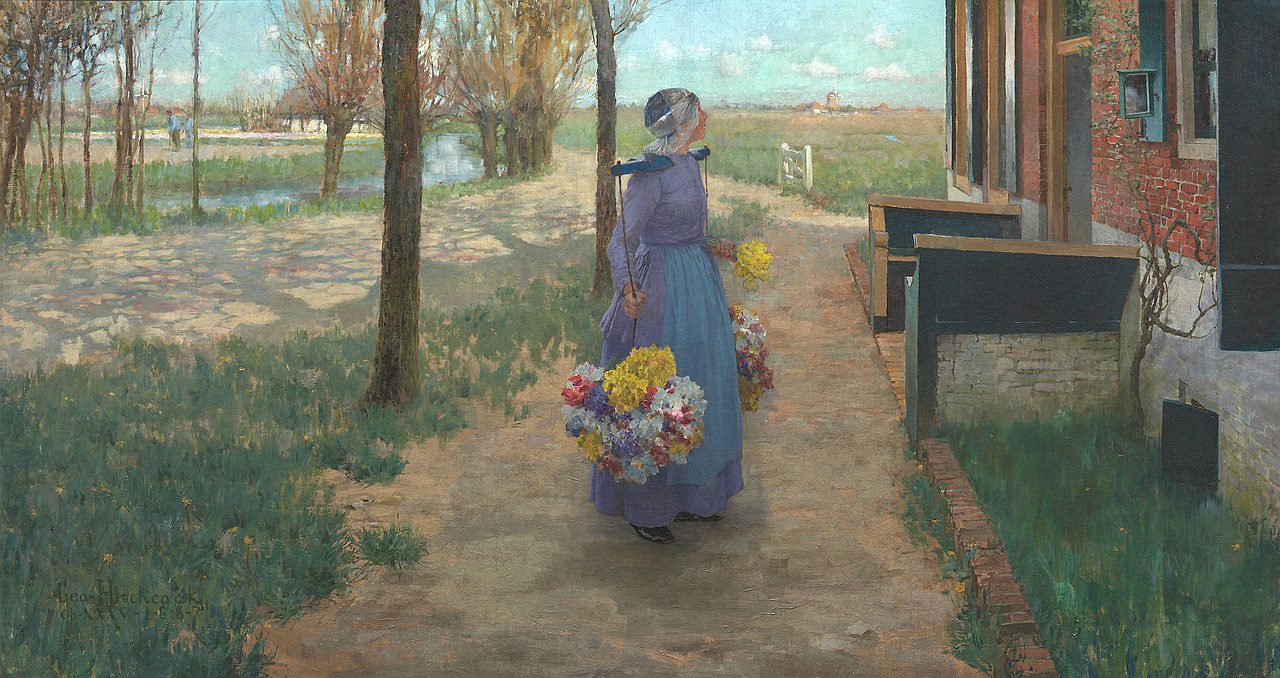 "Flower Girl In Holland," by George Hitchcock.