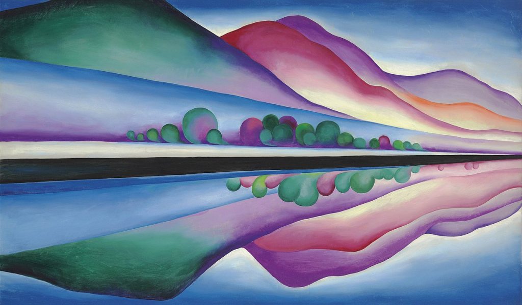 "Lake George Reflection," by Georgia O'Keeffe.