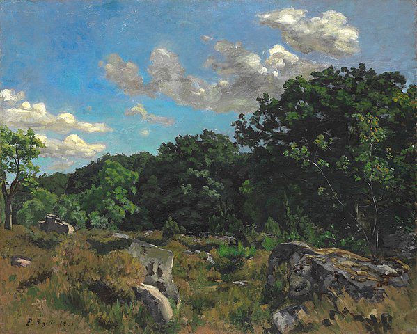 "Landscape At Chailly," by Jean Frederic Bazille.