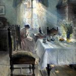 "Nahende Frau," by Bertha Wegmann.