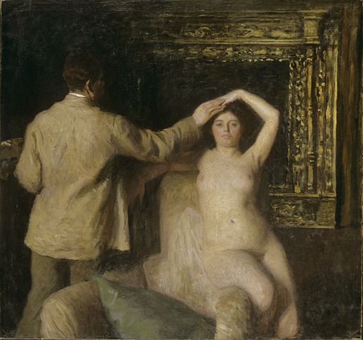 "Painter And Model," by Károly Ferenczy.