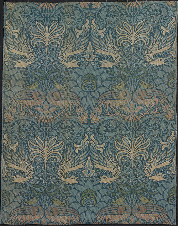 "Peacock And Dragon," by William Morris.