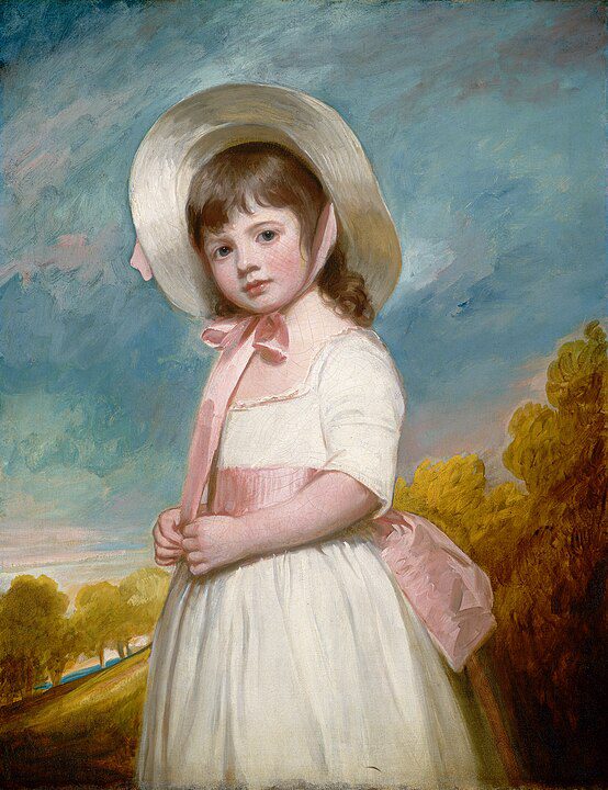 "Portrait Of Miss Juliana Willoughby," by George Romney.