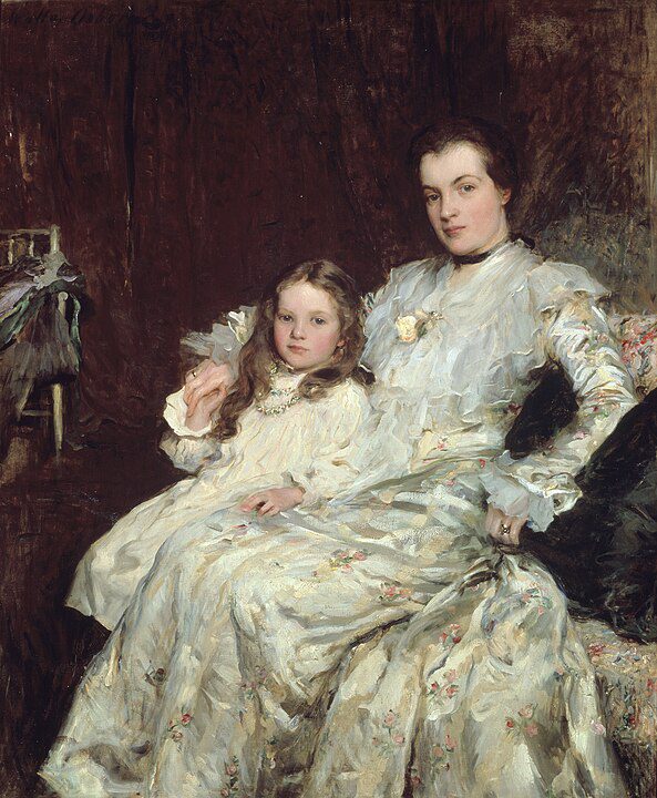 "Portrait Of Mrs. Chadwyck-Healey And Her Daughter," by Walter Osborne.