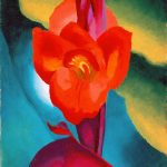 "Red Canna," by Georgia O'Keeffe.