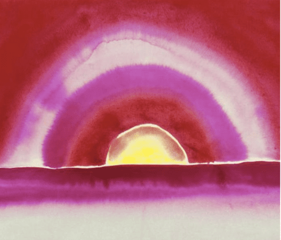 "Sunrise," by Georgia O'Keeffe.