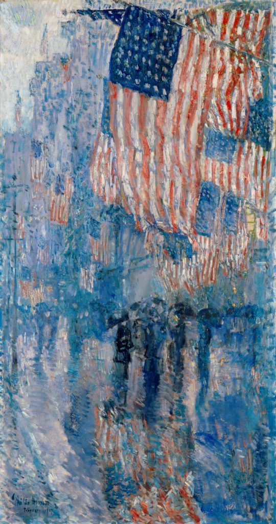 "The Avenue In The Rain," by Frederick Childe Hassam.