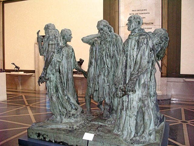 "The Burghers Of Calais (Philadelphia)," by Auguste Rodin.