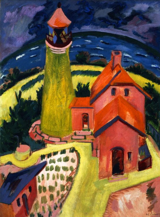 "The Lighthouse Of Fehmarn," by Ernst Ludwig Kirchner.