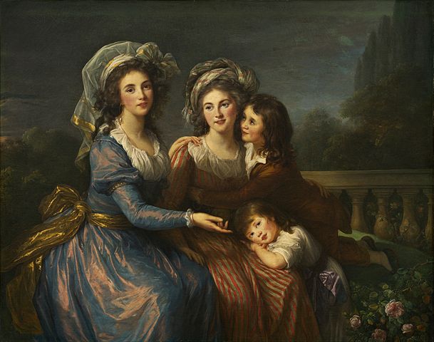 "The Marquise De Pezay And The Marquise De Rouge With Her Sons Alexis And Adrien," by Élisabeth Vigée Le Brun.