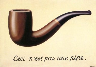 "The Treachery of Images," by René Magritte.