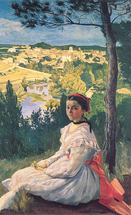 "View Of The Village," by Jean Frederic Bazille.