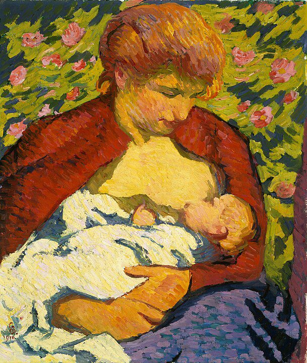 "Young Mother," by Giovanni Giacometti.