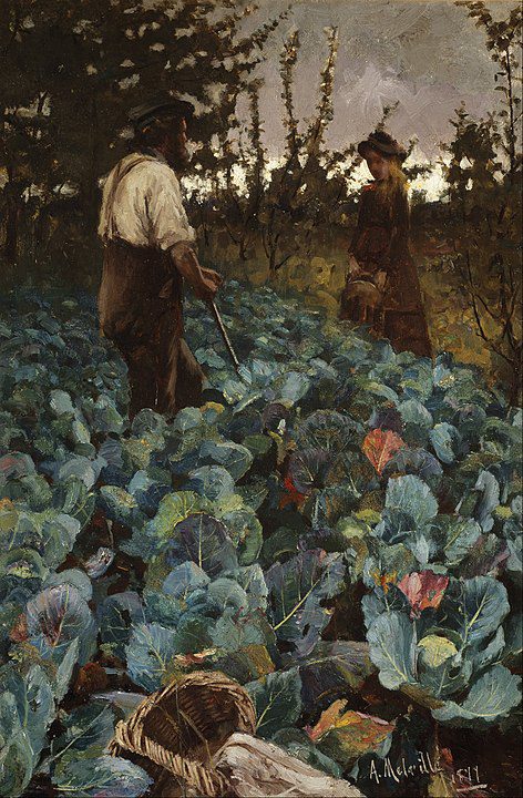 "A Cabbage Garden," by Arthur Melville.