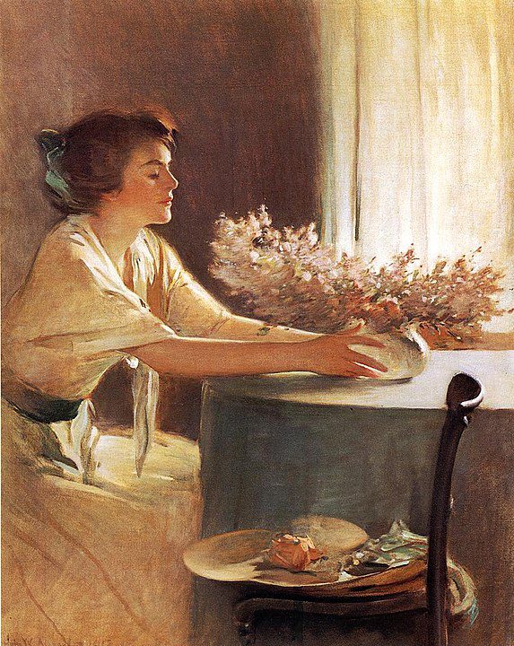 "A Meadow Flower," by John White Alexander.