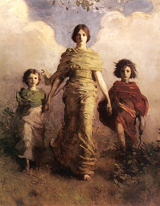 "A Virgin," by Abbott Handerson Thayer.