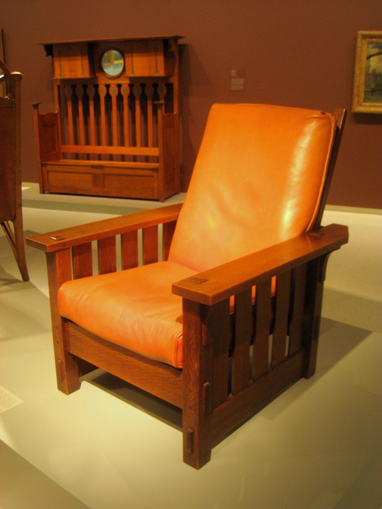 "Adjustable Back Chair," by Gustav Stickley.