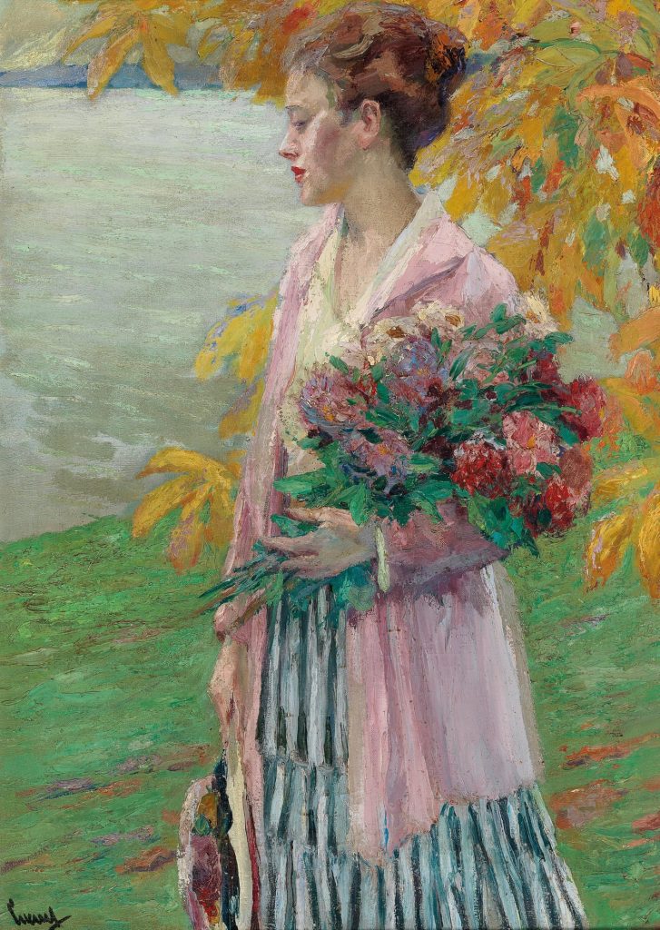 "An Autumn Walk," by Edward Cucuel.