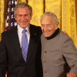 Andrew Wyeth and President George W. Bush.