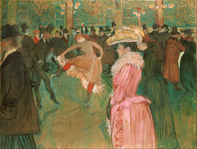 "At The Moulin Rouge (The Dance)," by Henri de Toulouse-Lautrec.