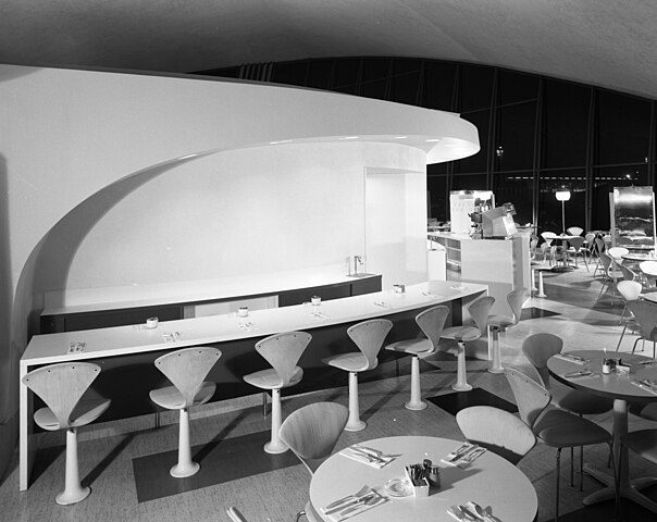 "Bar Counter At TWA Flight Center," by Raymond Loewy.