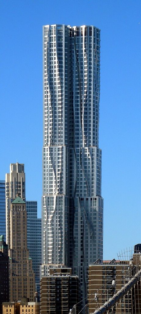 Beekman Tower, New York City, by Frank Gehry.