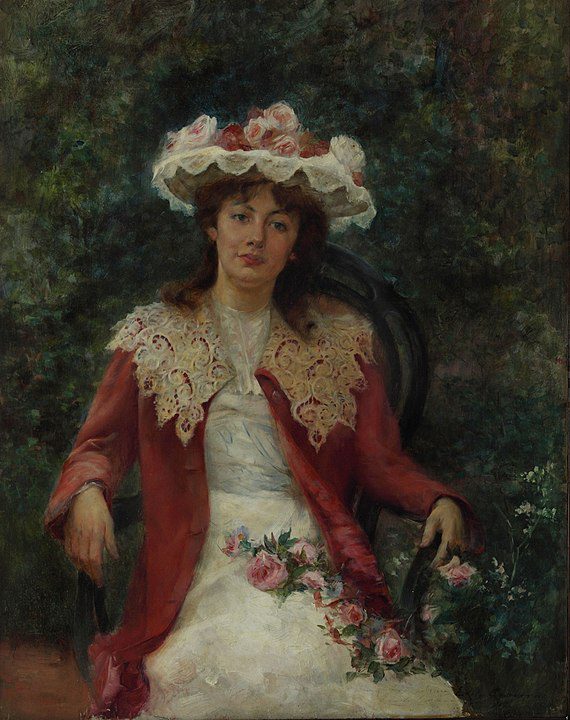 "En El Jardin," by Ernesto de la Cárcova.