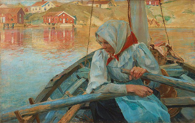 "Fishergirl," by Carl Wilhelm Wilhelmson.