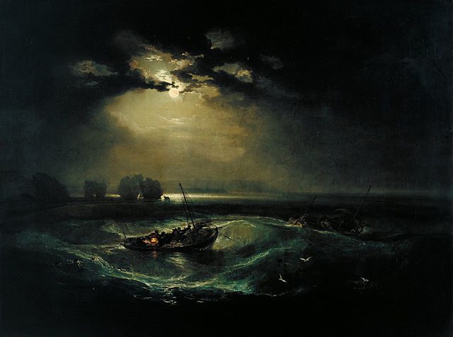 "Fishermen At Sea," by Joseph Mallord William Turner.