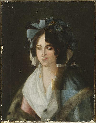 A forged Goya portrait.