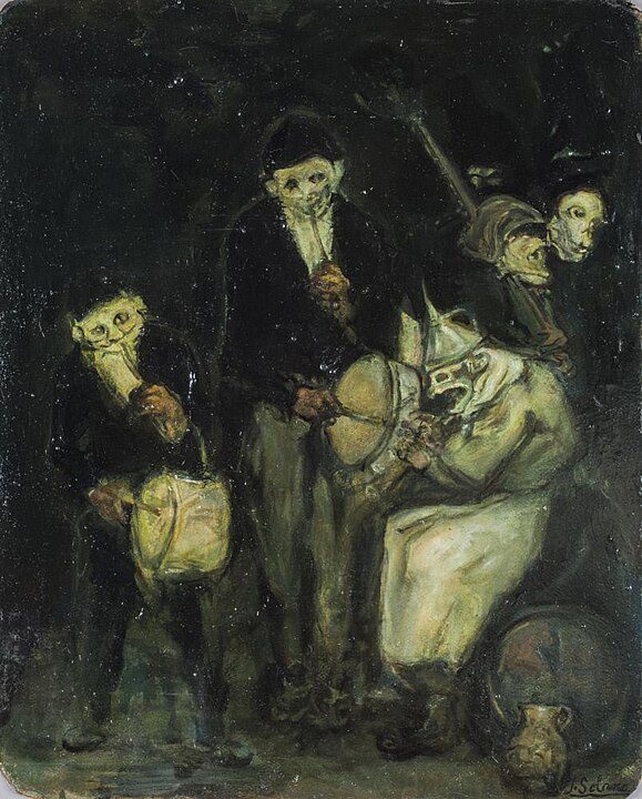 "Masked Street Musicians," by José Gutiérrez Solanna.