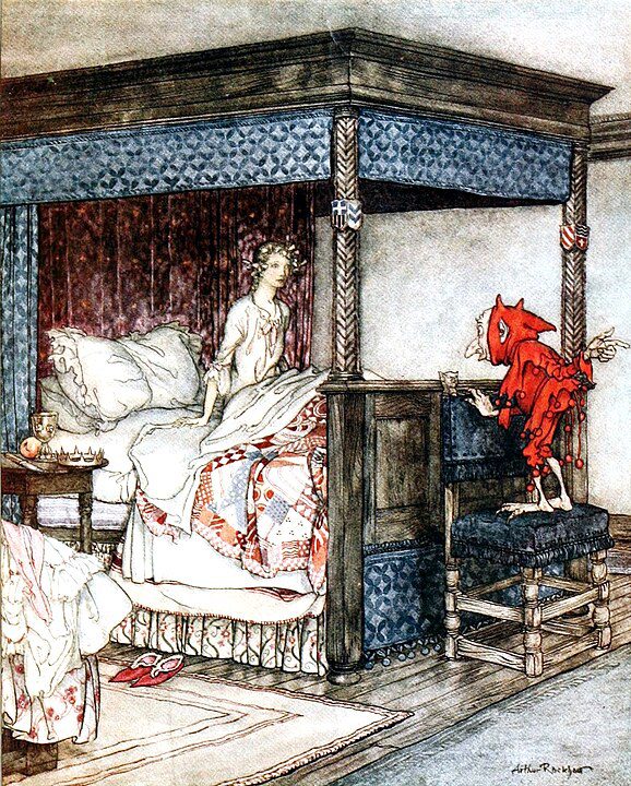 " 'O Waken, Waken Burd Isbel," by Arthur Rackham.