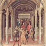 "Pilgrims At The Tomb Of Saint Nicholas In Bari," by Gentile da Fabriano.